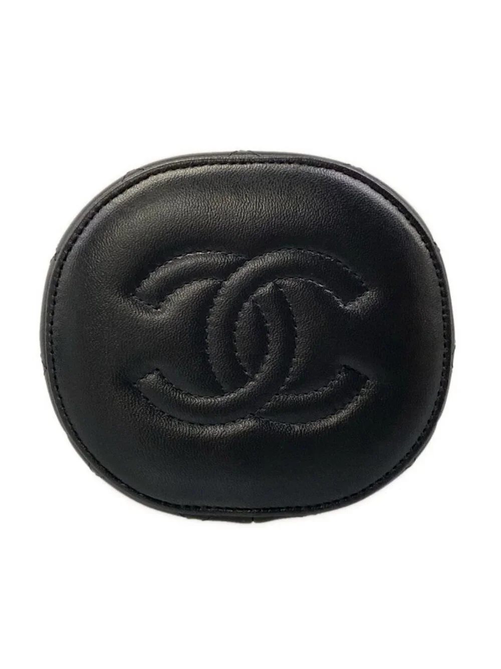 Chanel Shoulder Bag Black Chain Vintage Gold Lambskin